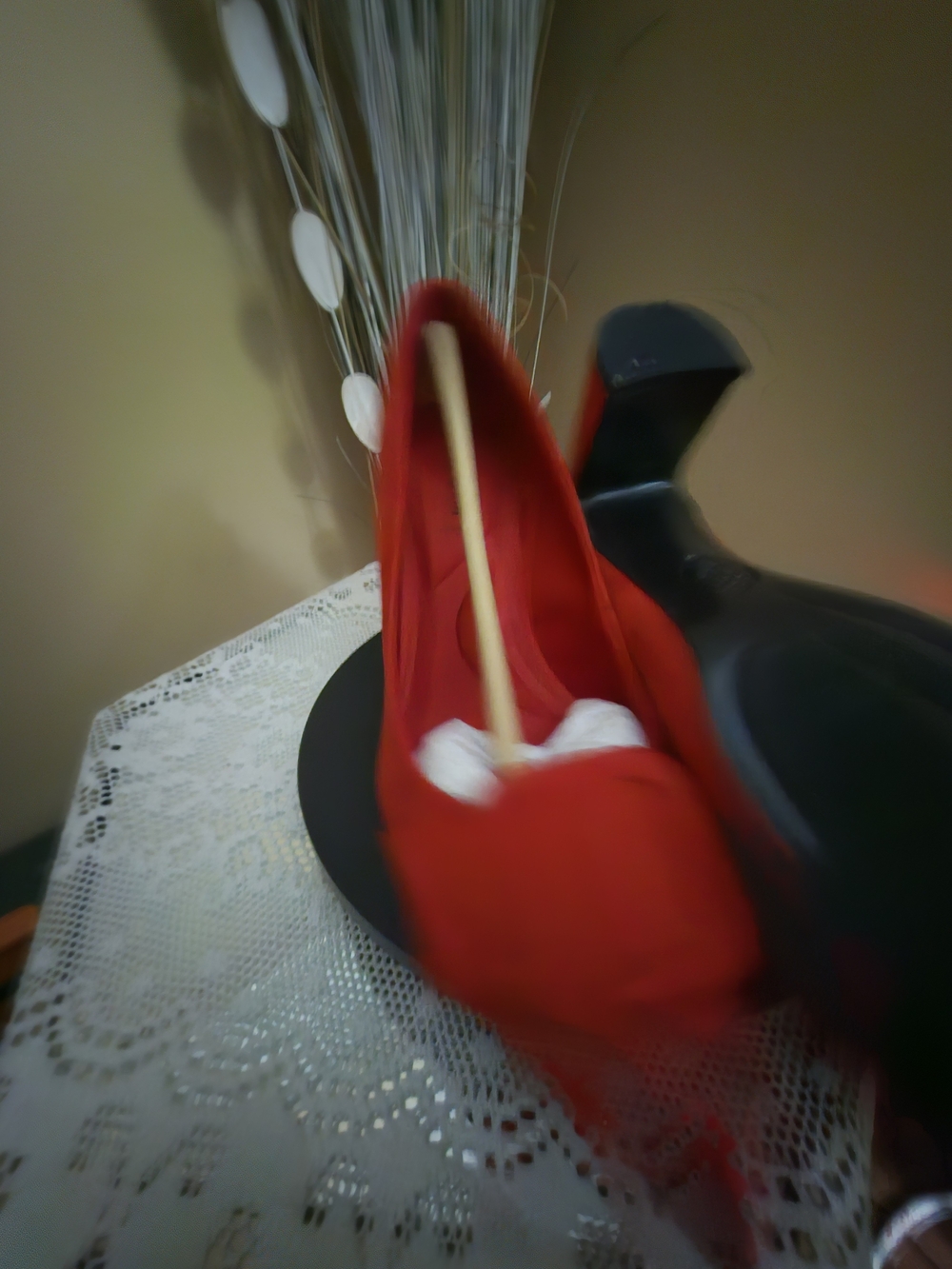 ๐๐Womens Anne Klein Red/Taupe Pointed-Toe Buckle Pumps 3" Heels-Size 10-โค๏ธ๐ฉท - Picture 7 of 11